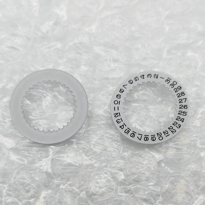 China Made Replacement White Date Disk Wheel Date Wheel for RLX 3135 Movement