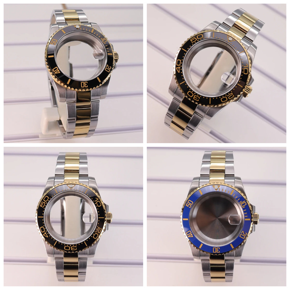 40mm Steel Watch Case For Nh35 Nh34 Nh36 Eta2824 Miyota8215 28.5mm Dial Deepsea