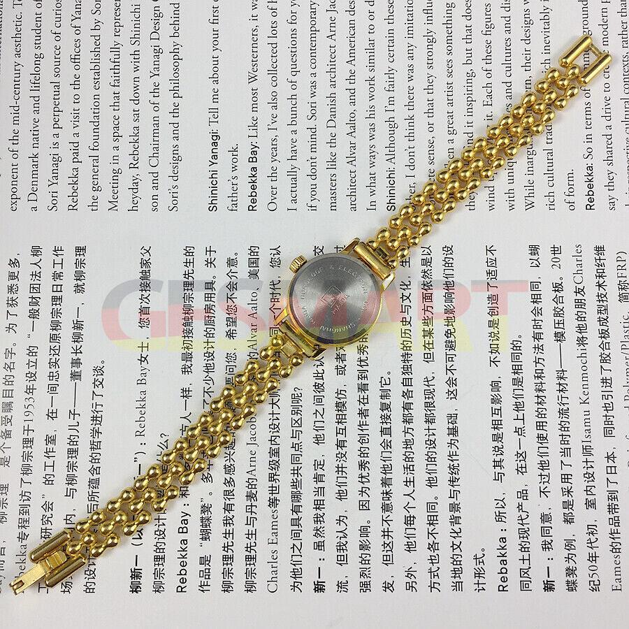 Montre mécanique manuelle pour femme fabriquée en Chine à Shanghai, clou doré 17 juifs, 22 mm