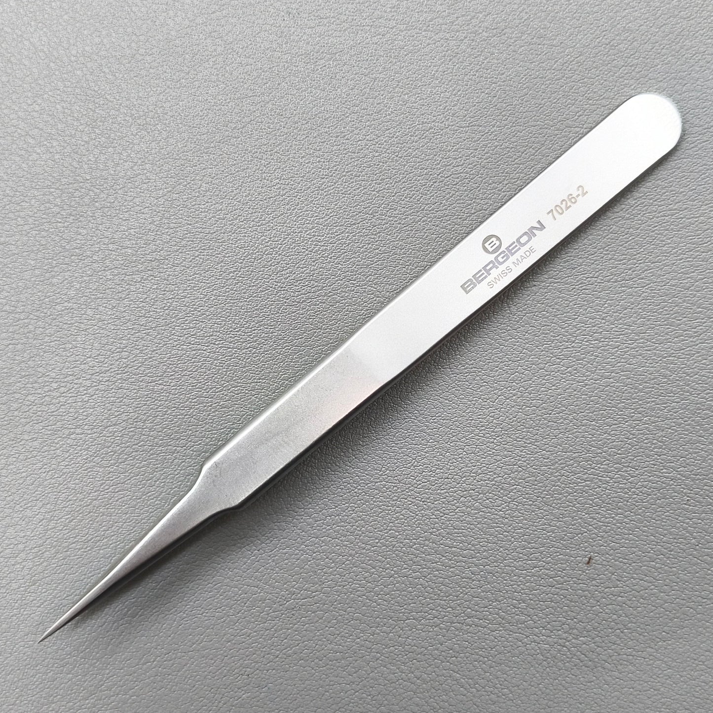 Swiss Bergeon 7026-5 Antimagnetic Tweezer Super Fine Points for Hairsprings