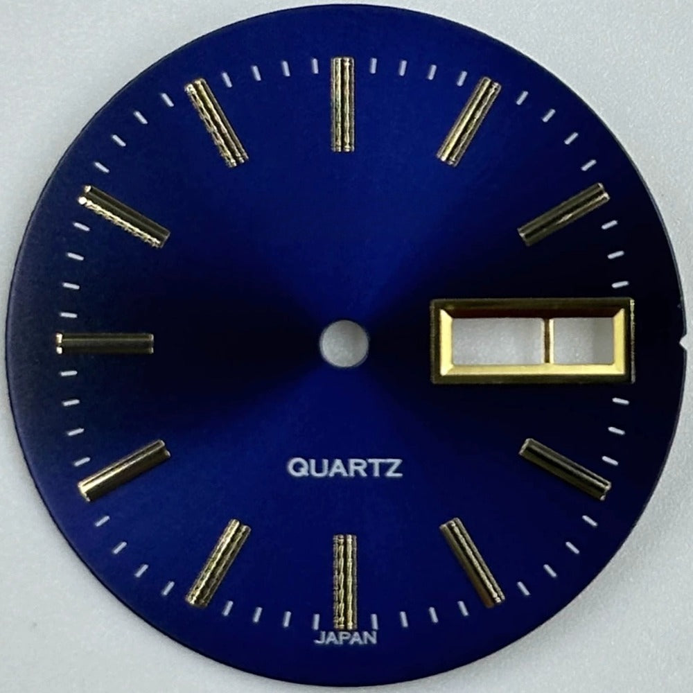 Blue 29.3mm Golden Nail Datejust Dial for 2305 Movement, no lume, luxury watch accessory.