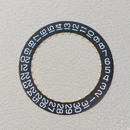 Black Date Disk Wheel Date Wheel Date@3 for ETA 2824-2 2892 Mechanical Movement