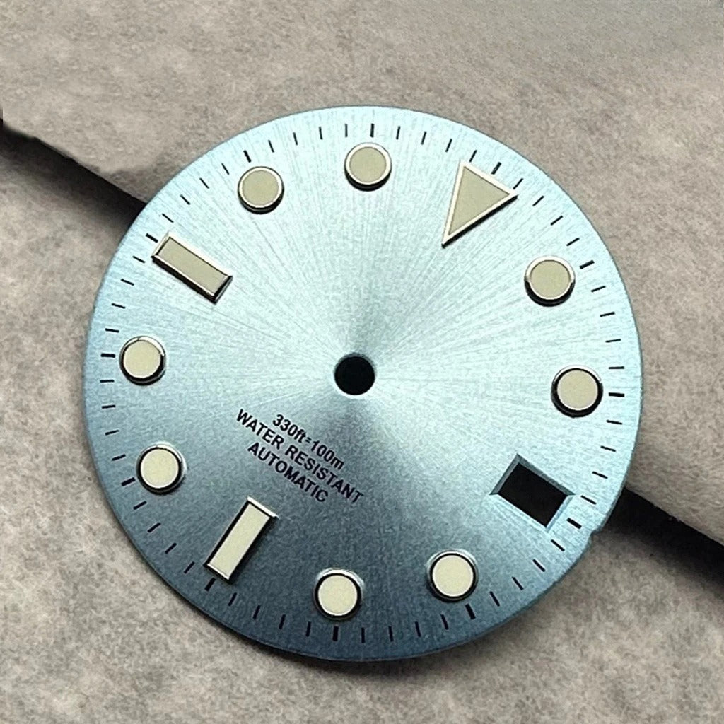 28.5mm Multicolor Watch Dial with Date Window Luminous Dial Fit NH35 /NH36/4R/7S