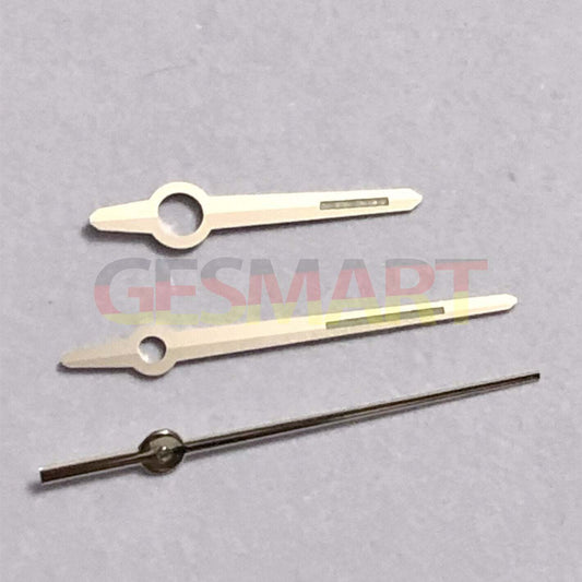 Aiguilles de montre lumineuses vertes argentées de 12 mm pour mouvements <tc>ETA</tc> 2892, 2846, 2836 et 2824