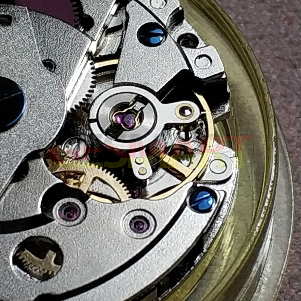 Asian Mingzhu GMT2813 automatic watch movement displaying dual time zone functionality for precise tracking.