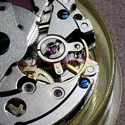 Asian Mingzhu GMT2813 automatic watch movement displaying dual time zone functionality for precise tracking.