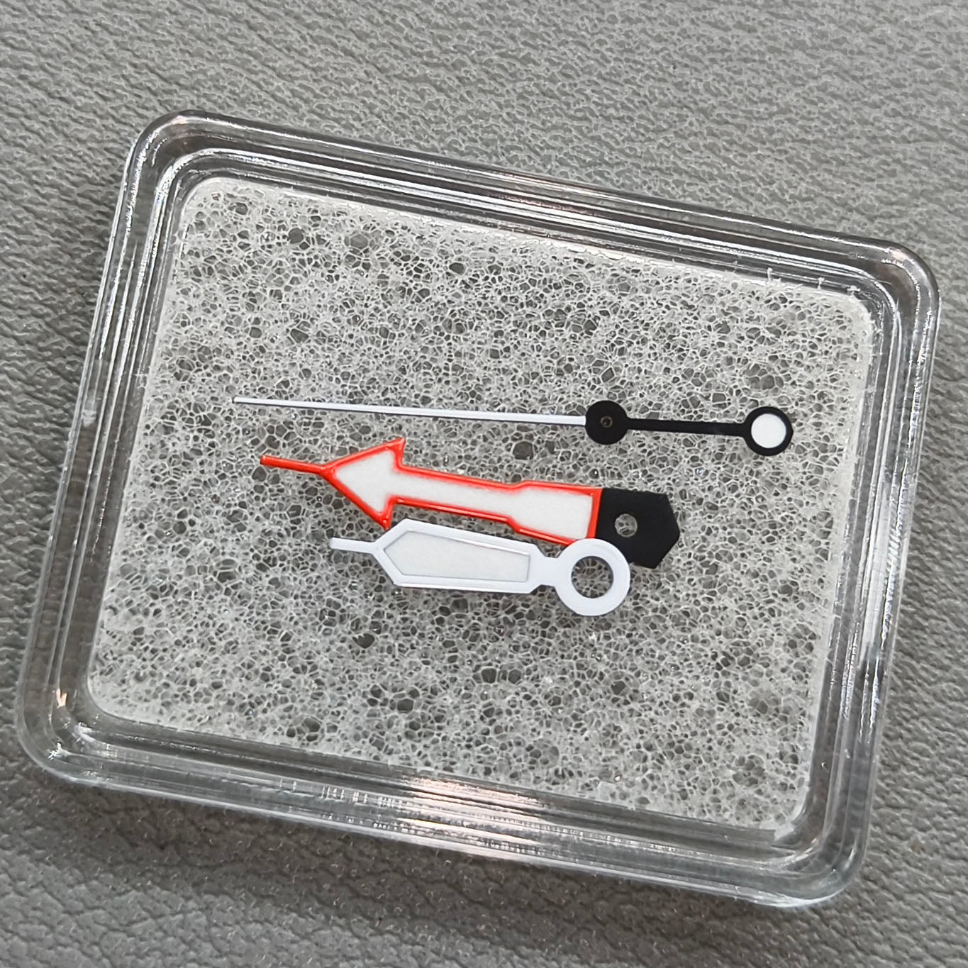Red+White Trim Green Lume Arrow Shape Watch Hands for NH35 NH36 7S26 NH70