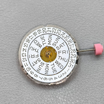 Swiss ISA 1198 Quartz Movement 3 Hands English Disk Day Date