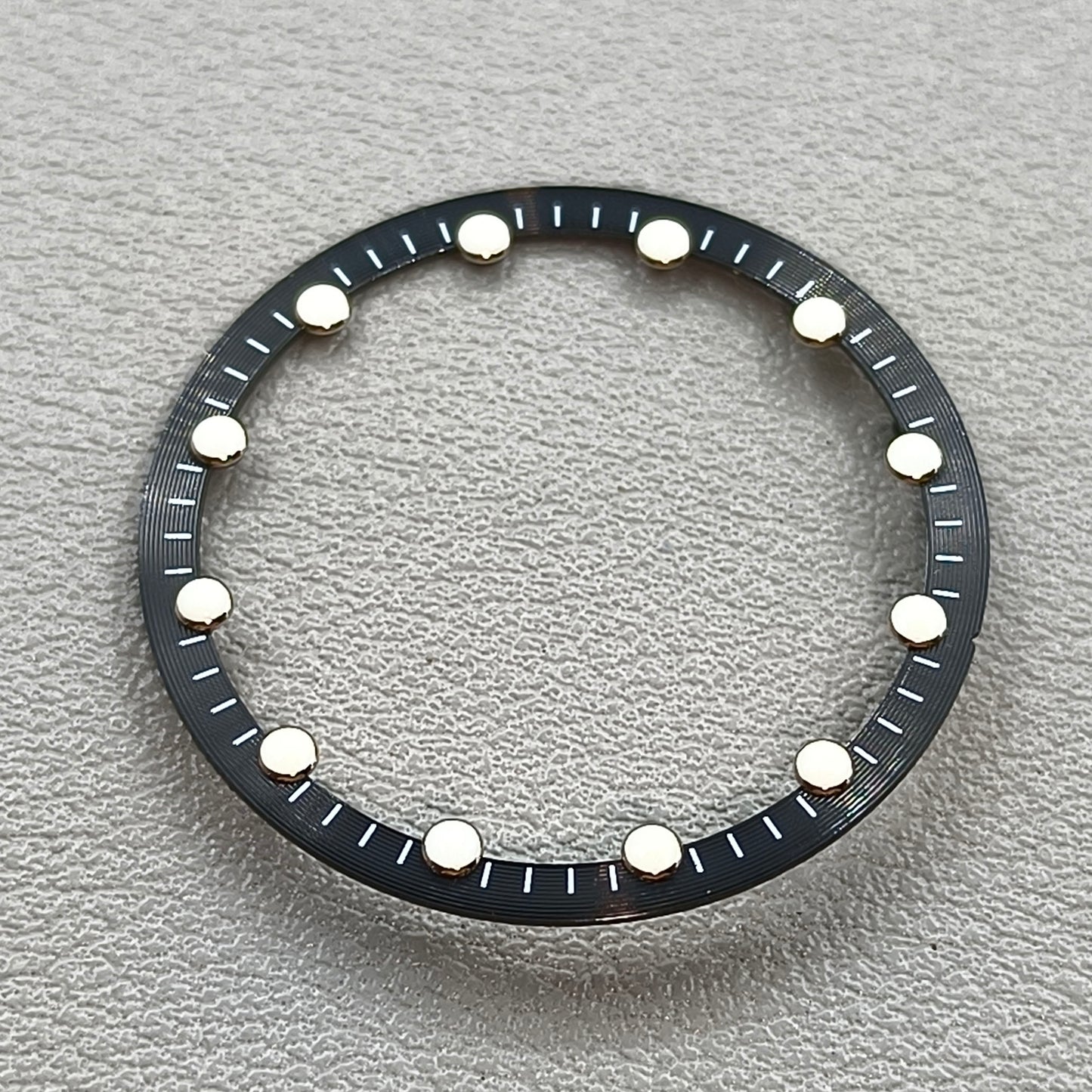 28.5mm Black Watch Dial Circle Plate for Japan NH70 NH72 Skeleton Movement Hollow