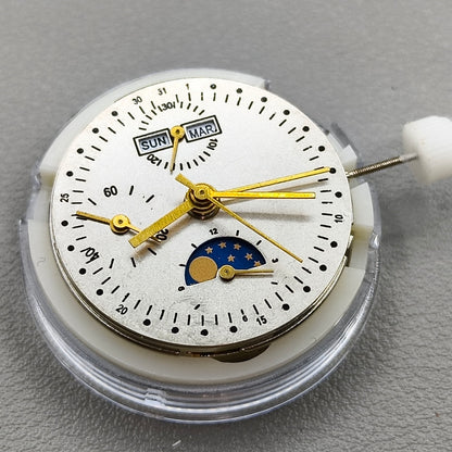 Replacement China 7750 7751 Mechanical Movement Small Second@9 Moon Phase@6