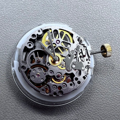 Dandong 4130 Black Hollow Automatic Mechanical Movement
