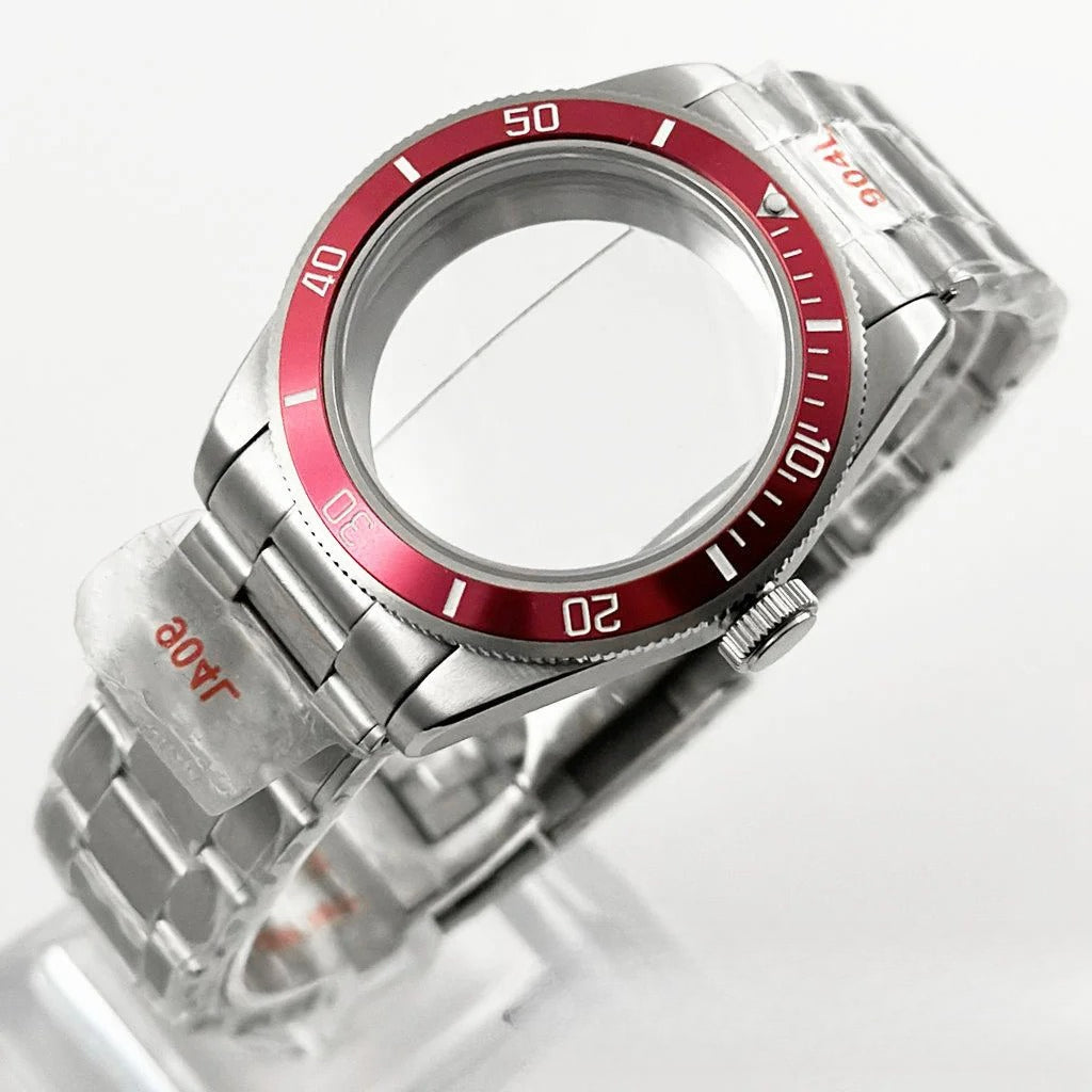 39MM Bezel Domed Sapphire Crystal Case for NH34 NH35 NH36 NH38 ETA 2824 PT5000