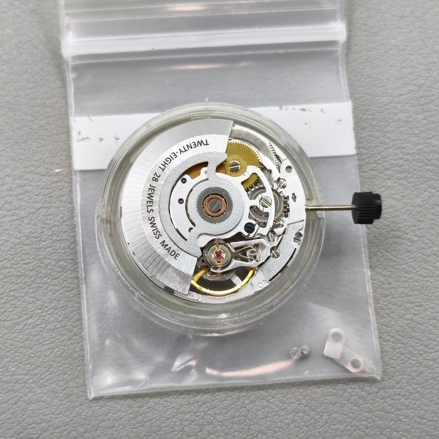 Replacement Hollow Silver 2824 Automatic Mechanical Movement 3 Hands No Calendar