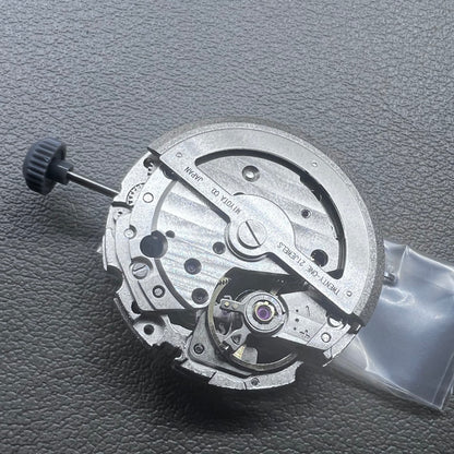 Japan Miyota 82S0 silver hollow automatic mechanical watch movement with visible gear design for precision timekeeping