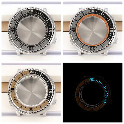20ATM Diver Case 43mm Watch Cases C3 Bezel For NH35 NH36 NH34 NH38 4R36 4R36