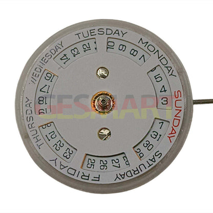 China Made 2813 8205 automatic watch movement with up/down calendar date at 3 O'clock.