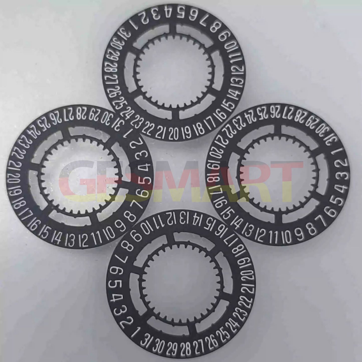 Genuine Swiss black date disk wheel with date at 6 for Ronda 715 watch movement