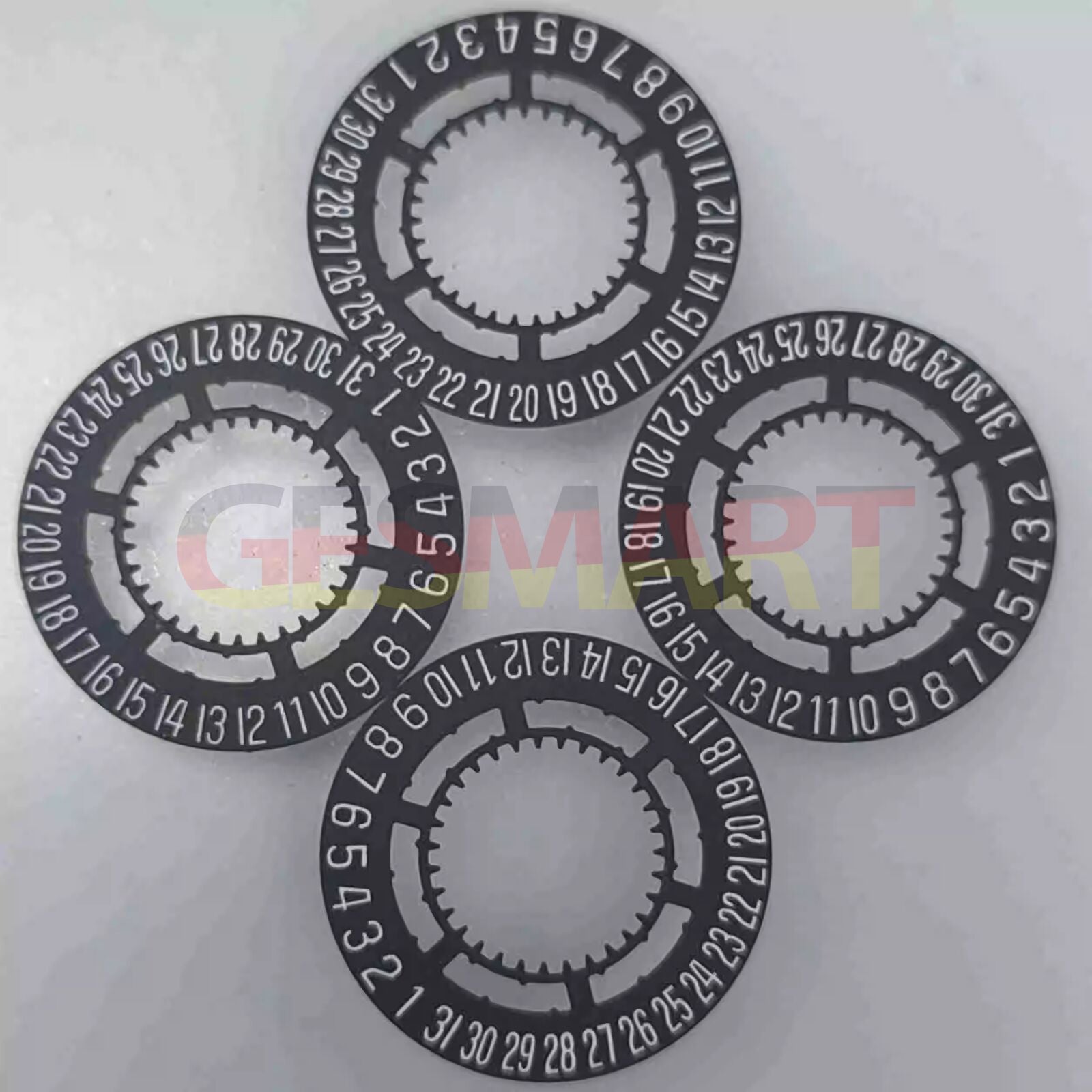 Genuine Swiss black date disk wheel with date at 6 for Ronda 715 watch movement