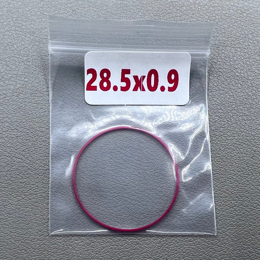 Set of 5 Teflon watch gasket O-rings 28.5mm for Tissot models T063, T035, 1853, T099, T028, T41.