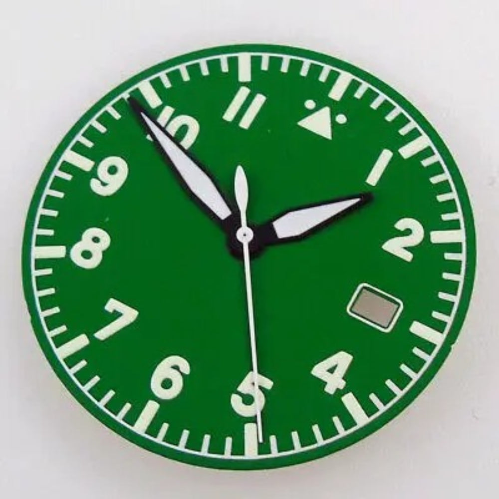 33.6mm Multicolor Watch Dial Fit For NH35AA NH36AA with Green Luminous Modified