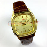 HONGLIAN Manual Mechanical Watch 3 Golden Hands Golden Nail Golden Watch Case