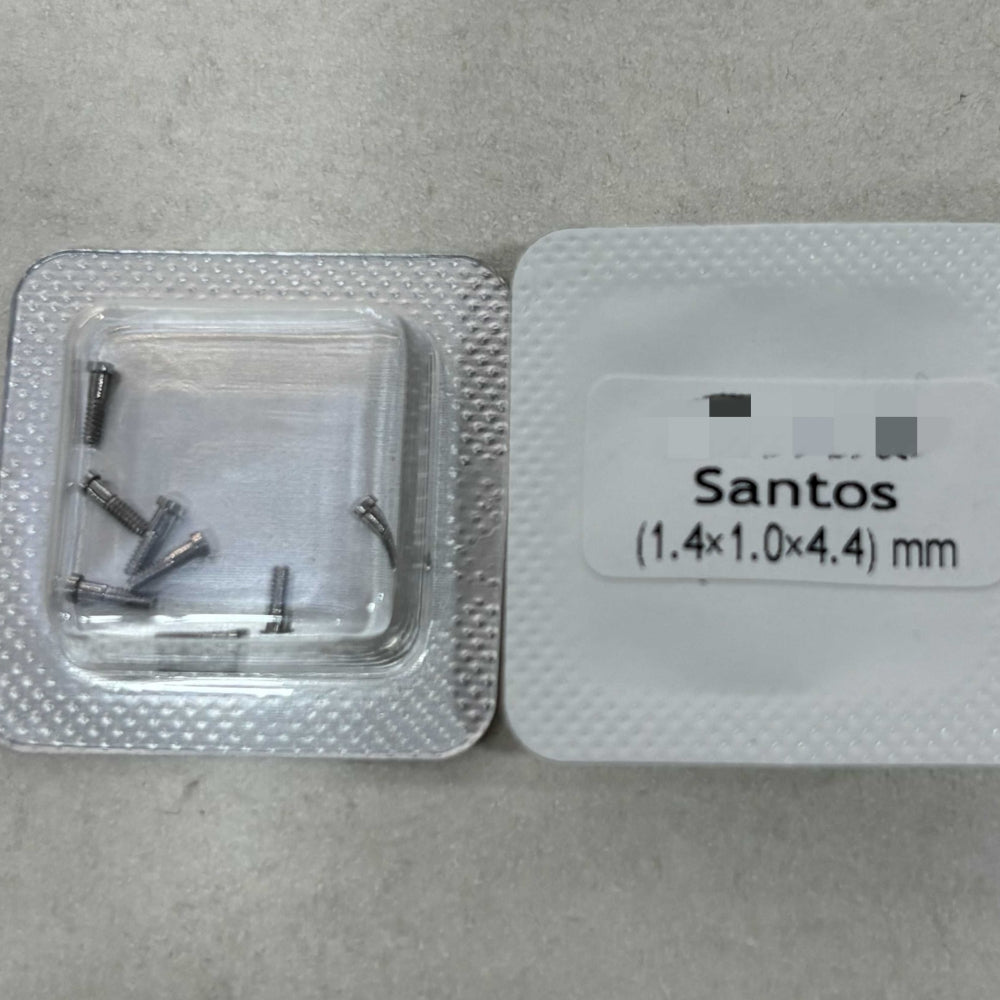 Vis de boucle de boîtier arrière de montre 1,4 x 1 x 4,4 mm, adaptées à la pièce de réparation de montre Santos