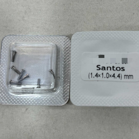 Vis de boucle de boîtier arrière de montre 1,4 x 1 x 4,4 mm, adaptées à la pièce de réparation de montre Santos
