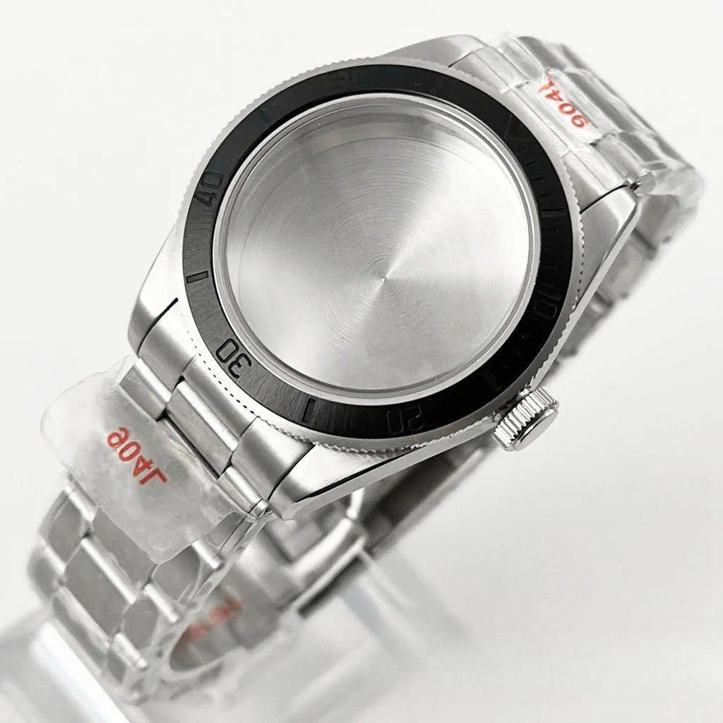 39MM Bezel Domed Sapphire Crystal Case for NH34 NH35 NH36 NH38 ETA 2824 PT5000