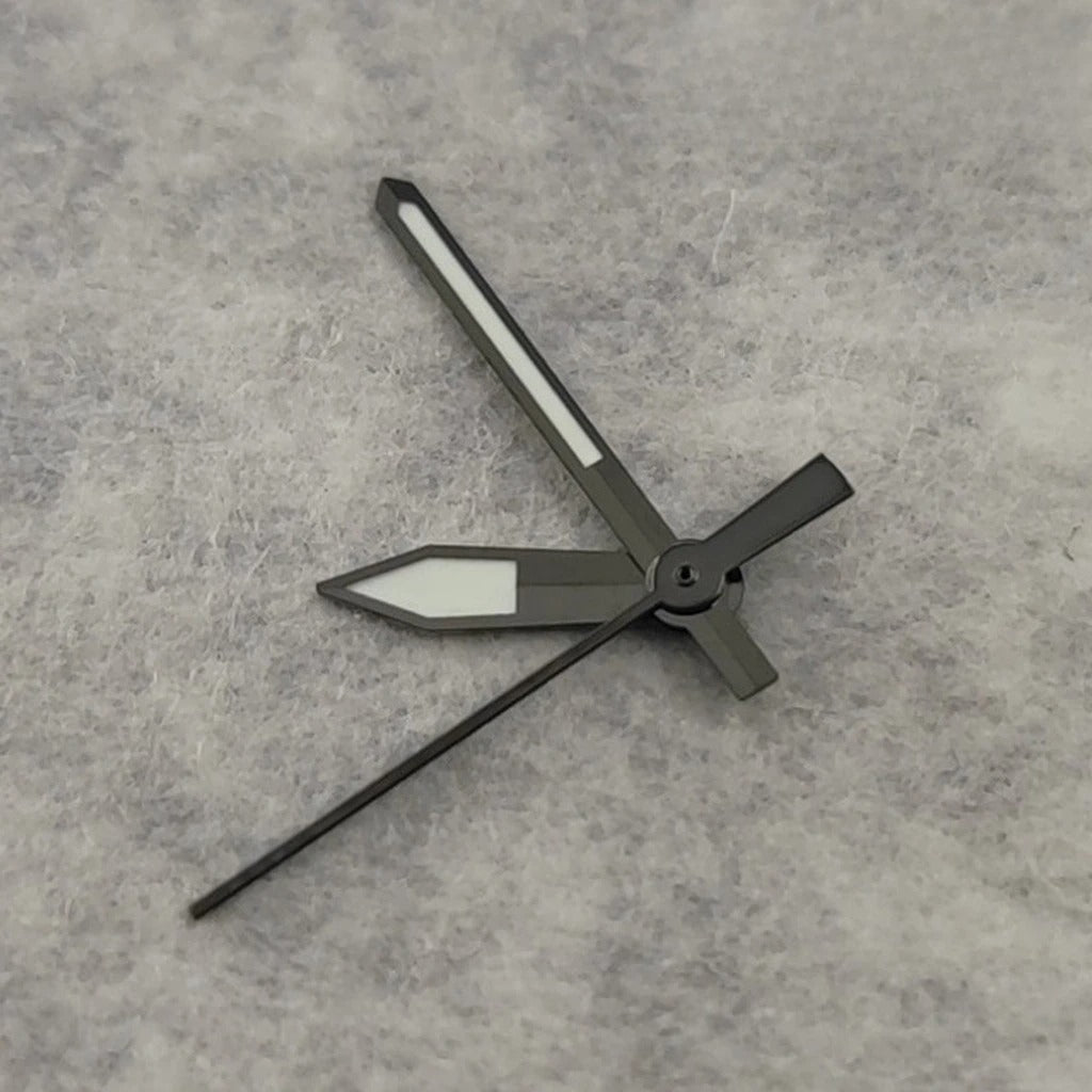 Gun Metal Gray Watch Hands C3 Luminous for NH35 NH36 4R36 7S26 7009 Movement