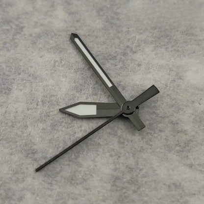 Gun Metal Gray Watch Hands C3 Luminous for NH35 NH36 4R36 7S26 7009 Movement