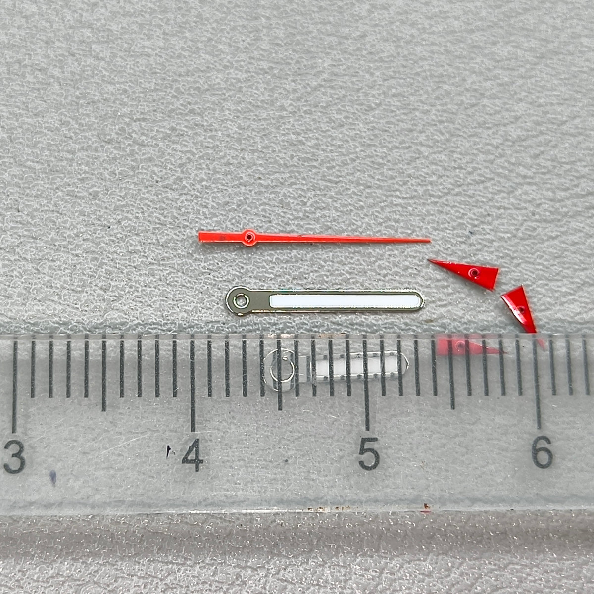 12mm Red Second Hand Silver Trim Watch Hands for OS10 OS60 OS80 Movement Watch Part