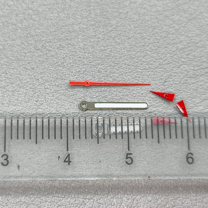 12mm Red Second Hand Silver Trim Watch Hands for OS10 OS60 OS80 Movement Watch Part