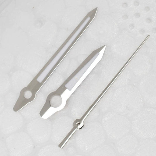 3 Hands Silver Trim Green Lume for Japan 8200 8205 Movement, precision watch accessory