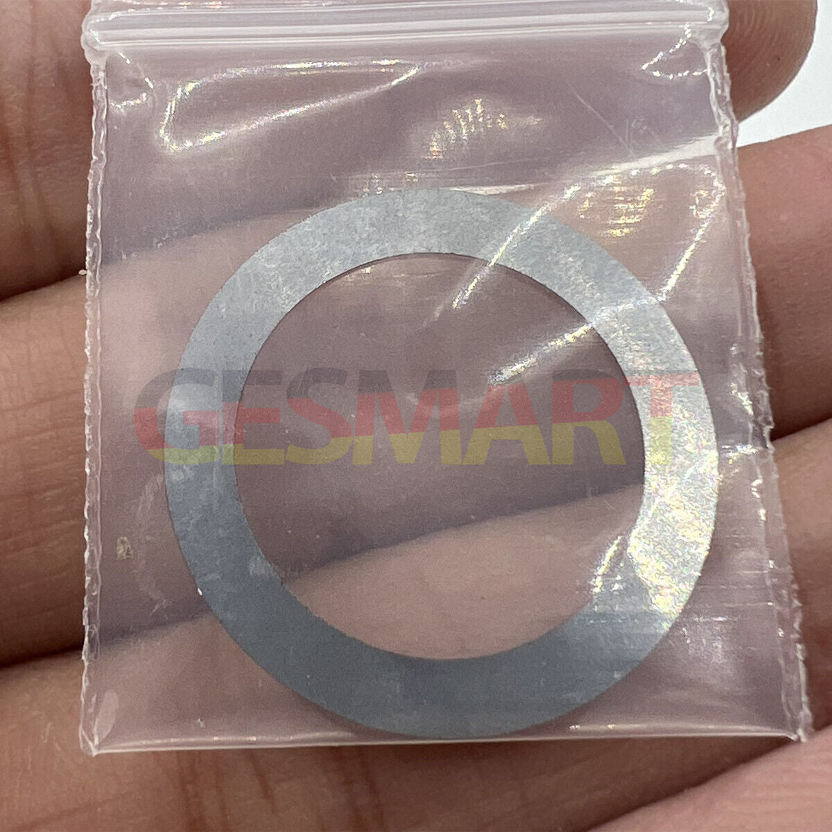 Black background close-up of green date wheel for NH35 NH36 watch movement by Seiko