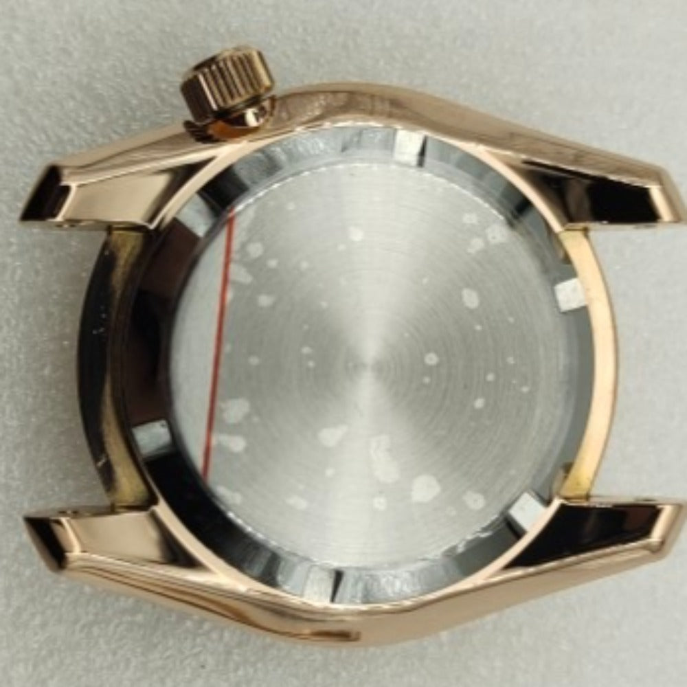 Rose gold 42mm polished watch case for SPB185/SPB187J1 with NH35/36/4R/6R movements, Seiko compatible.