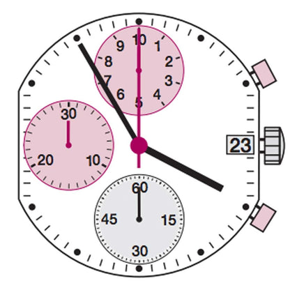 Ronda 3540D quartz watch movement by Ronda, ensuring precise timekeeping for watch repairs and accessories.