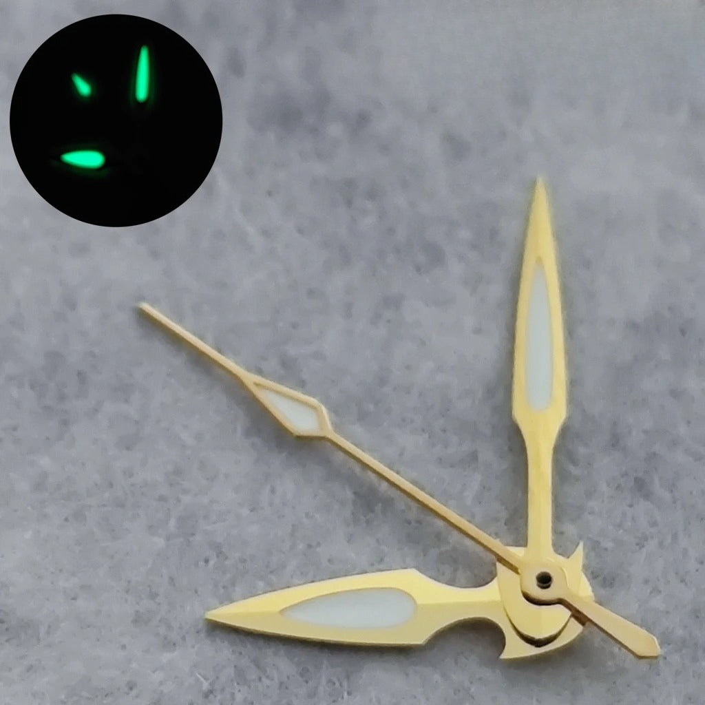 Multicolor Trim Green Luminous Watch Hands For NH34 NH35 NH36 4R 7S Movement