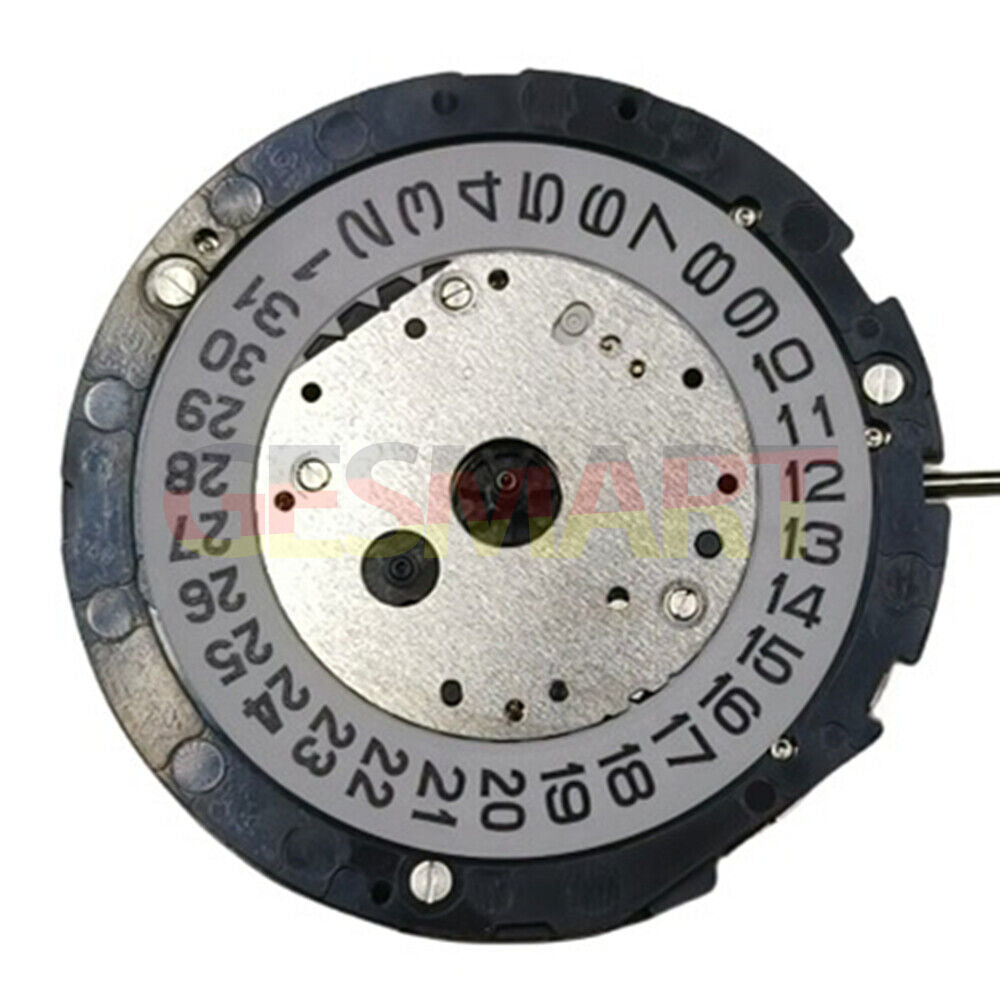 Miyota 6S10 quartz watch movement with date at 3, genuine Japan-made precision by Miyota.
