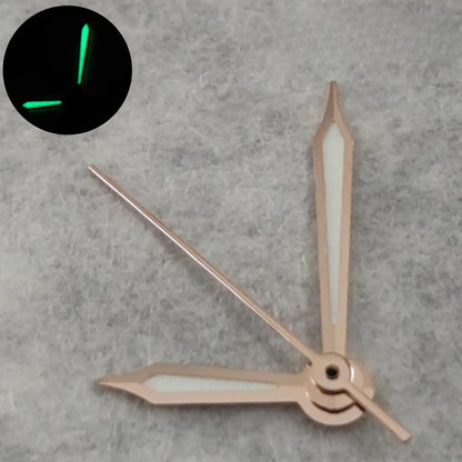 Modified Watch Hands Green Luminous For NH34 NH35 4R35 NH36 4R36  Movement