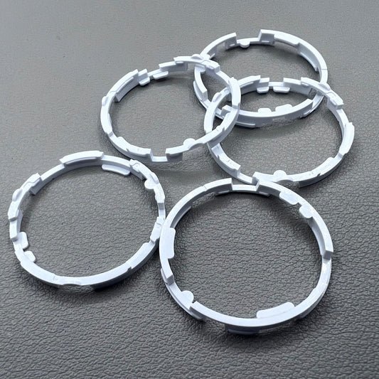 Set of 5 Miyota 8200 series watch movement cushion mount spacer rings for secure case fitting