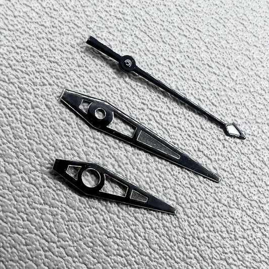 Black Big Arrow Green Lume Watch Hands Set for NH35/36 NH38 NH72 NH70