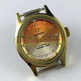 25mm SHANGHAI DIAMOND Oval Manual Mechanical Lady Watch 17 Jews Orange Dial