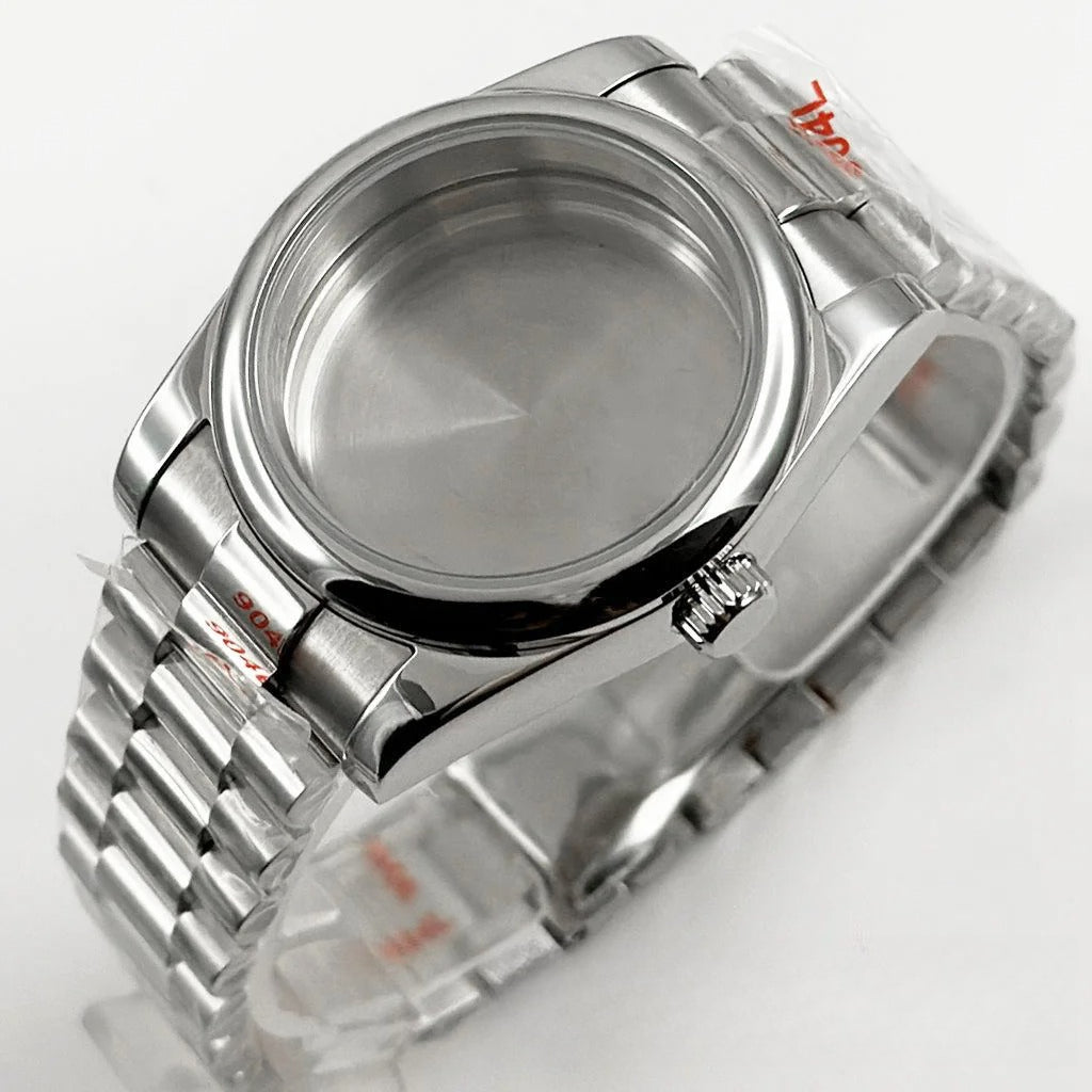 36MM/40MM Round Bezel Watch Case Sapphire Crystal for NH34 NH35 NH36 ETA2824