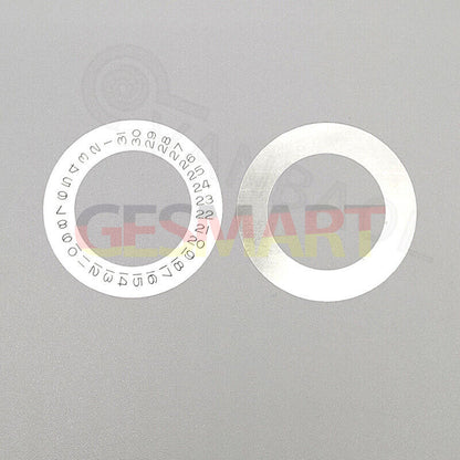 Close-up of Tianjin Seagull 2824 date disk wheel showcasing precise date display mechanism.