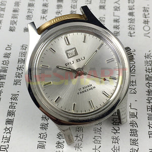 32mm China Made PUBU Manual Mechanical Watch 17 Jews Grey Dial Grey Nail