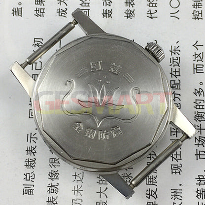 HONGLIAN 32mm manual mechanical watch with 17 jewels, Roman numeral dial for classic style.