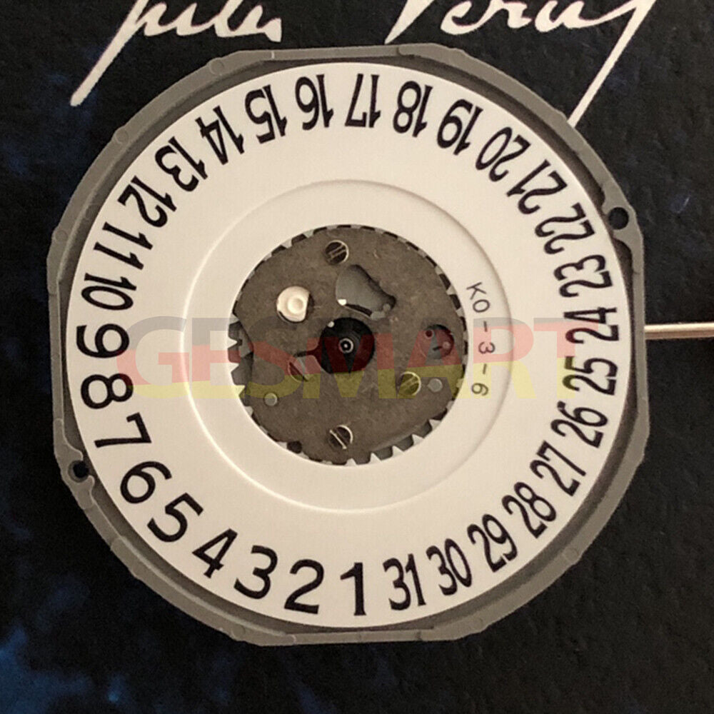 Miyota 2415 Japan quartz movement with date at 6 for precise watch repair and maintenance