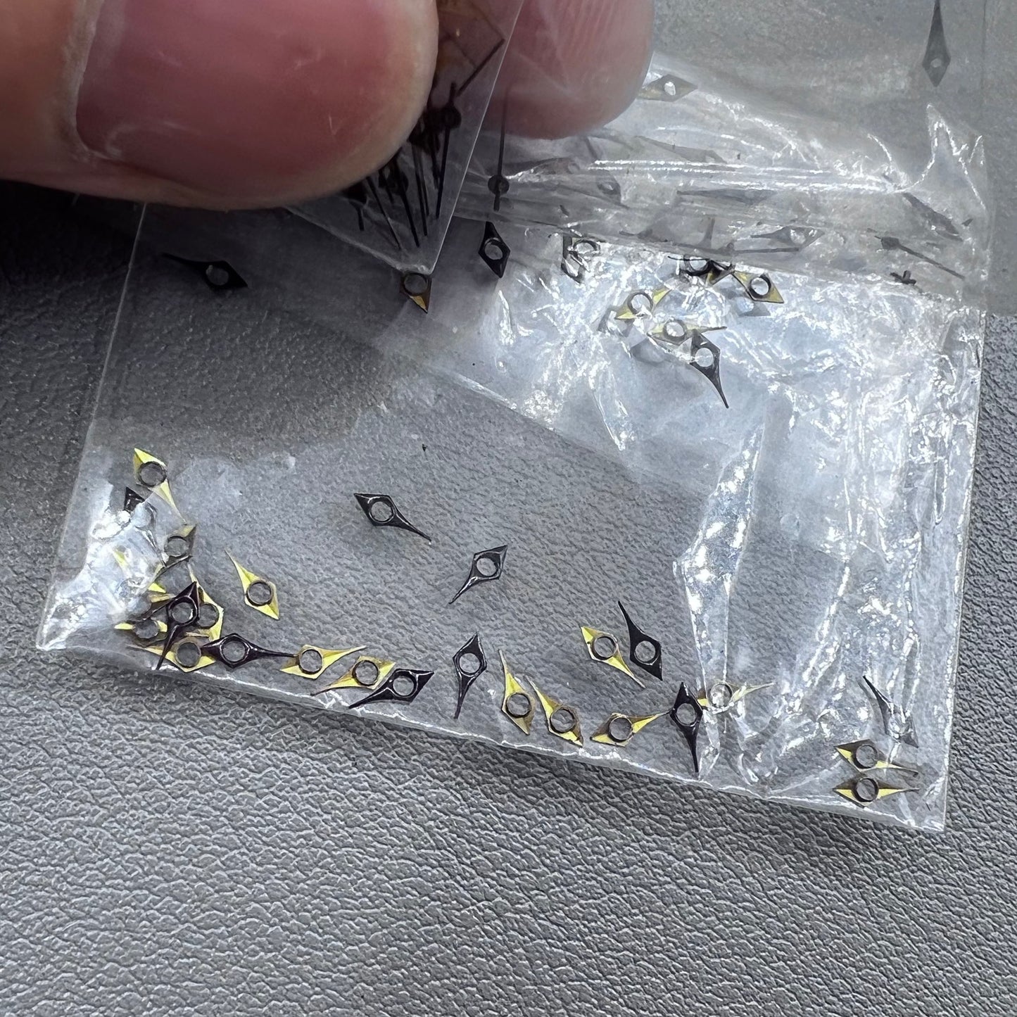 100 Sets/Pack 12mm Silver Trim Watch Hands for Miyota 2035 Watch Movement