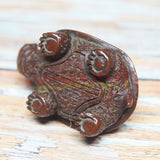 Solid Copper Japanese Style Turtle Trinket Hand Carved Bronze Model Figurines