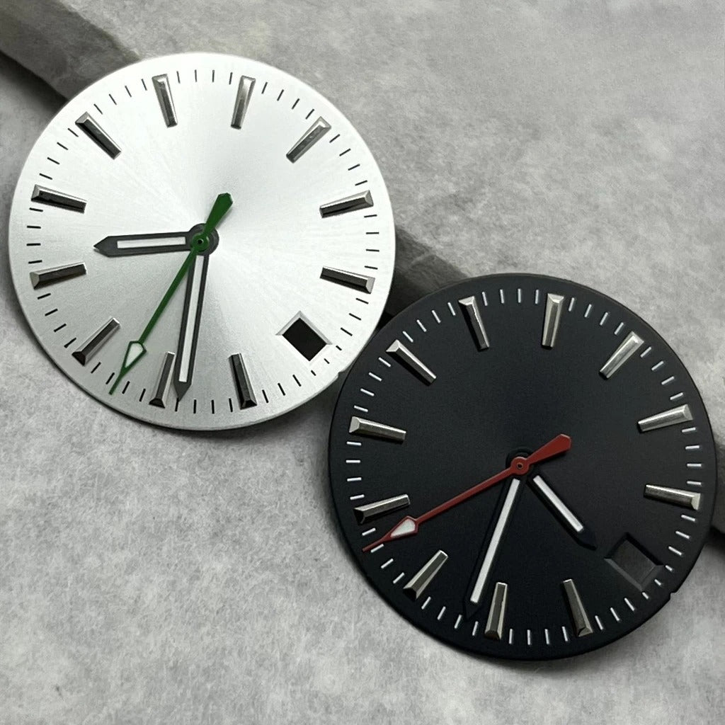 28.5mm Dial Watch Modified Green Luminous Dial For NH35 NH36 4R 7S Movement
